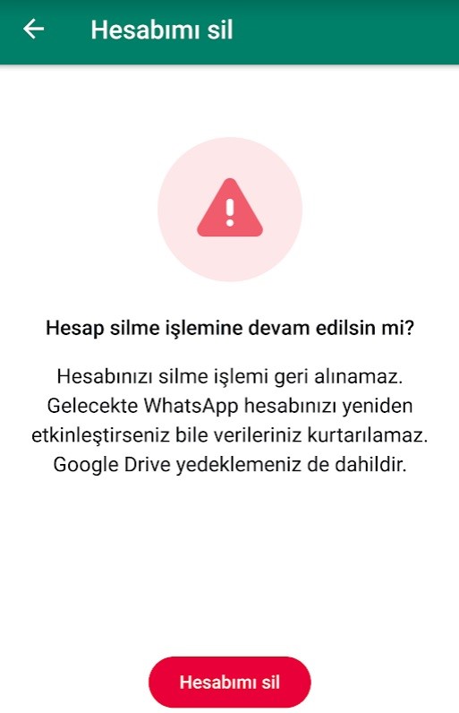 WhatsApp Hesabı Nasıl Silinir? 2023 3 Android WhatsApp Hesap Silme 2023