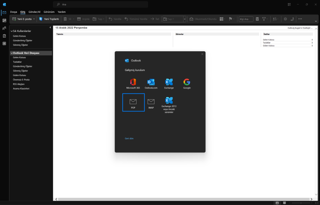 Screenshot 26pop Outlook Mail Kurulumu ve Yapılandırması 2022